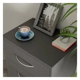 CASARIA Nachttisch Eloise Anthrazit mit LED