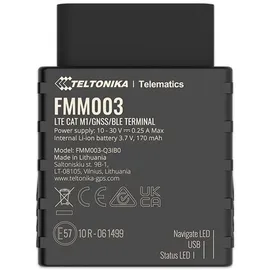teltonika telematics FMM003 - Plug-and-Play-Tracker, LTE Cat. M1