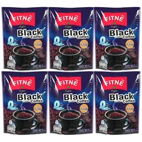 Fitne Black Instant Coffee Mix Coenzyme Q10 Fitne Kaffee Instant Kaffee 6x50g