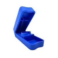 EDLICH & HABEL Tablettenteiler, Klinge und Box, blau EDHA10570 , 1 Stück