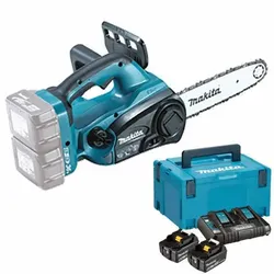 Akku Kettensäge Makita DUC252 - 2 Akkus 5Ah 18V und Akkuladegerät im Lieferumfang