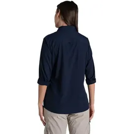 Craghoppers Langarmbluse Blau 38