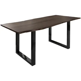 Massivmoebel24 Baumtisch 220 x 76 x 100 cm grau