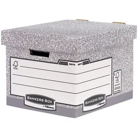 Bankers Box Archivboxen Bankers Box grau 33,5 x 40,4 x 29,2 cm, 10 St.