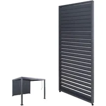 MCW Lamellenwand für Pergola MCW-P65 2 Stück 0,90 x 2,20 m Anthrazit