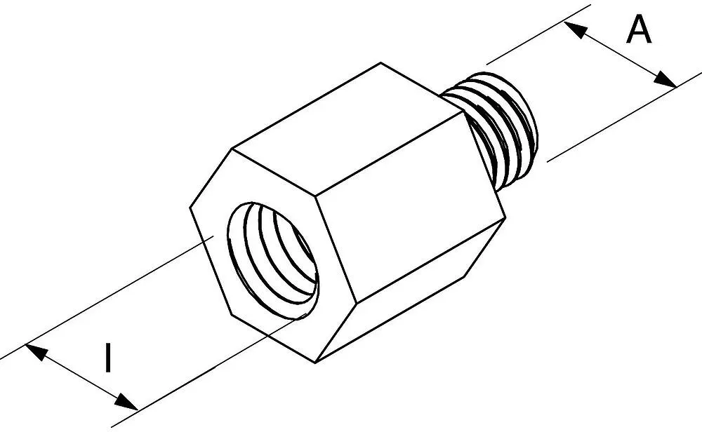 Reduzierstück RD Typ: RD 1/2''M10 IG 1/2''/ AG M10