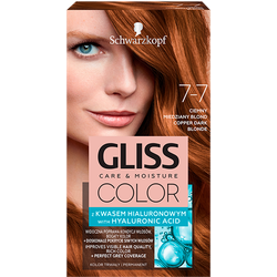 Schwarzkopf, Haarfarbe, Gliss Color Hair Dye 7-7 Dark Copper For light hair