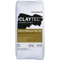 CLAYTEC Lehm-Oberputz fein 06 25 kg Sack