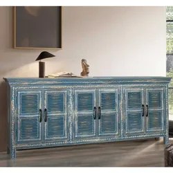 Sideboard Kommode handbemalt mit Metallgriffen