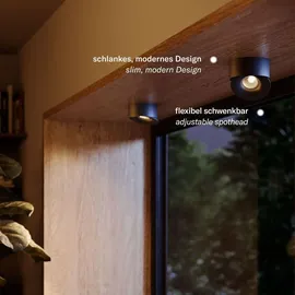 s.luce Santa Neo 3-flg. schwenkbar dimmbar Aluminium/Weiß