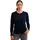 CASH-MERE.CH Strickjacke Rundhalsausschnitt Blau S
