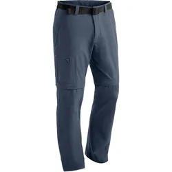 Funktionshose MAIER SPORTS "Tajo", Herren, Gr. 30, Kurzgrößen, grau, 90% Polyamid, 10% Elasthan, Hosen, Herren Wanderhose, zipp-off Outdoor-Hose, 4 Taschen, Regular Fit