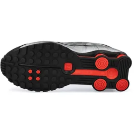 Nike Shox R4 Damen Metallic Silver/Black/Light Crimson 38