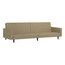vidaXL Schlafsofa 2-Sitzer 90 x 200 cm cappuccino-braun