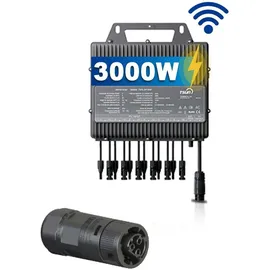 epp solar 3000W/3000W Balkonkraftwerk Bifazial Komplettset 3000W Photovoltaik Solaranlage mit TSOL MP 3000W WIFI Wechselrichter Mini PV Anlage