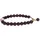 FIRETTI Charm-Armband mit Edelsteinen aus Silber 925 und Silikon goldfarben/rot 20