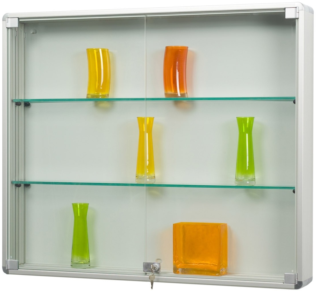 Sammlervitrine Glas hängend mit Drehtüren