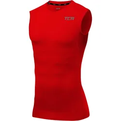 Herren HyperFusion, schnelltrocknendes Sportshirt mit Kompressionspassform rot XS