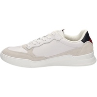Tommy Hilfiger Herren Cupsole Sneaker Elevated Cupsole Leather Mix Schuhe , Weiß (White), 40 EU
