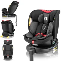 lionelo Navy i-Size 360° Kindersitz Rot/Schwarz