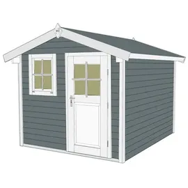 Weka Gartenhaus 123 3,01 x 2,35 m grau