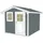 Weka Gartenhaus 123 3,01 x 2,35 m grau