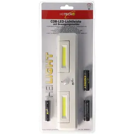 Heitech COB-LED-Lichtleiste mit Bewegungsmelder, ideal für Beleuchtung in Schränken, Treppenhäuser, Küchenzeilen, einstellbarer