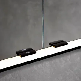 EMCO Einbaurahmen für Badezimmerspiegelschrank Prime (103 cm Breite), Rahmen für hochwertigen Lichtspiegelschrank als Unterputz-Modell, zum passgenauen und sicheren Einbau, Aluminium