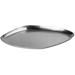 Broste Copenhagen - Mie Serviertablett, 32 x 39 cm, silver finish