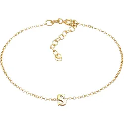 Elli Buchstaben Initialen Anhänger S 925 Silber Armbänder & Armreife   Damen 