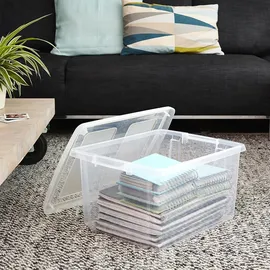 SUNWARE Aufbewahrungsbox Nesta 32 L 3-tlg. transparent