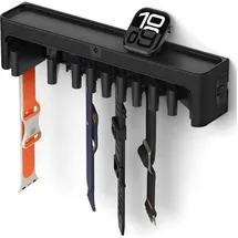 SPIGEN Wandmontierter Apple Watch Band Organizer S341 mit oberem Ablage-Tablett - Schwarz