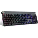 MOTOSPEED 2,4 GHz Wireless/USB-Kabel Mechanische Gaming-Tastatur Kompakte 104-Tasten-RGB-LED-Hintergrundbeleuchtung + Langlebige, ergonomische, Anti-Ghosting-Mechanische Tastatur für PC-Spieler