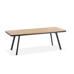 Tisch Kubu - Teak, Aluminium