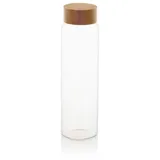Andrea House Glasflasche mit Bambusdeckel 1 l