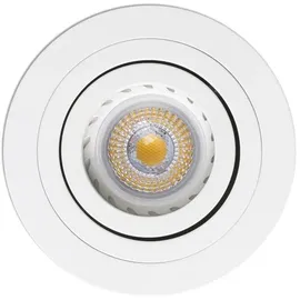 FARO Radón Deckeneinbauleuchte rund/weiß