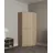 Barcelona Eckschrank 193 x 78 x 78 cm braun