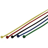 Unitec Kabelbinder-Set 150x2,5mm farbig Sortiert 50x, 50 Stück