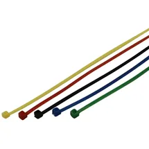 Unitec Kabelbinder-Set 150x2,5mm farbig Sortiert 50x, 50 Stück