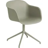 Muuto Fiber Swivel base dusty green / dusty green