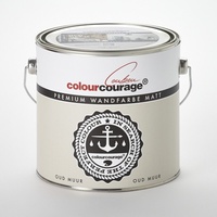 Wandfarbe OUD MUUR - Colourcourage®  2,5 Liter Matt Innenfarbe grau-braun