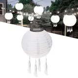 1Pcs Solar Lampions,LED Solar Lampions Garten Laterne,Lampions Außen Wetterfest Warmweiß,LED Lampion Solar Lichterkette Aussen,Solar Lampion Boho Style,Wasserdicht LED Solar Laterne Party Dekoration