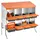Vevor 2-stöckiges Legenest 1060 x 525 x 990 mm Orange