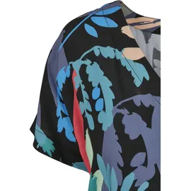 URBAN CLASSICS Damen Ladies Short Viscose Belt Jumpsuit blackfruity, XS - XS