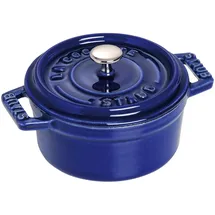 Staub Cocotte 10 cm rund dunkelblau