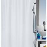 Spirella 1 Schimmel Duschvorhang-Anti-Bakteriell, waschbar, wasserdicht-Polyester, „Primo “ 240x200cm Weiß, White, 240 x 200 cm