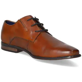 Bugatti Herren Businessschuhe, Männer Business Schnürer,Anzugschuhe,Derby schnürung,Office,büro,Freizeit,Schnuerschuhe,Cognac (6300),45 EU / 10 UK