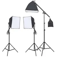 vidaXL Fotostudio-Beleuchtung Set mit Stativ und Softbox