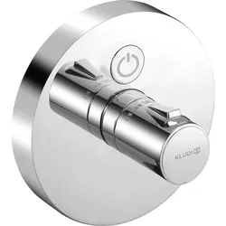 Unterputz-Thermostat Push, 1 Verbraucher, rund (Ausführung: 1 Verbraucher. rund. chrom)