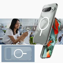 SPIGEN Google Pixel 9 Pro XL Ultra Hybrid OneTap Metal Ring Hülle transparent